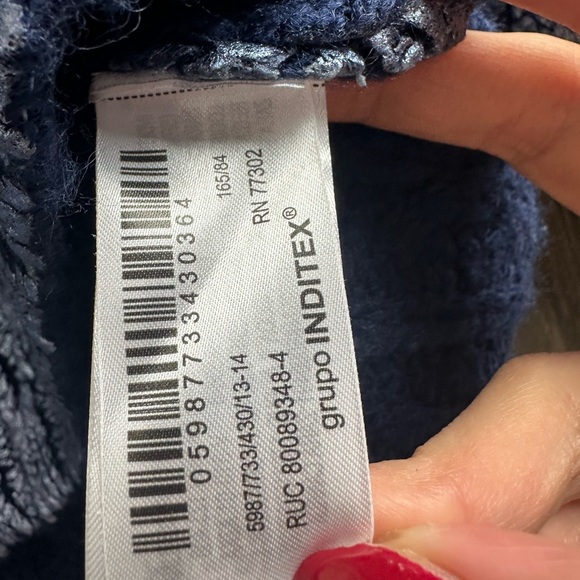 Zara Navy Textured Knit - Picture 6 of 6